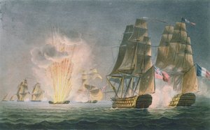 A Rivoli elfoglalása, 1812. február 22., T. Sutherland metszete J. Ralfe "The Naval Chronology of Great Britain" című, 1820-ban kiadott művéhez.